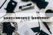 加盟餐饮公司哪个好点儿（加盟餐饮哪家好）