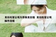 竞价托管公司力荐微竞价钱  竞价托管公司操作流程