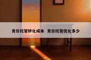 竞价托管转化成本  竞价托管优化多少