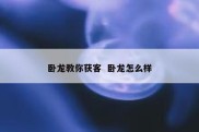 卧龙教你获客  卧龙怎么样
