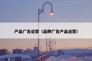 产品广告运营（品牌广告产品运营）