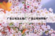 广告公司怎么推广  广告公司如何推广