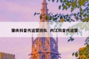 肇庆抖音代运营团队  内江抖音代运营
