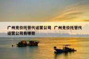 广州竞价托管代运营公司  广州竞价托管代运营公司有哪些