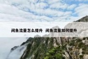 闲鱼流量怎么提升  闲鱼流量如何提升
