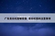 广东竞价托管哪家强  竞价托管的注意事项