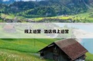 线上运营  酒店线上运营