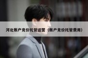 河北账户竞价托管运营（账户竞价托管费用）