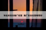 知名的竞价推广托管  推广竞价托管哪家好