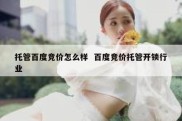 托管百度竞价怎么样  百度竞价托管开锁行业